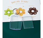 2-5Pcs/Pack Transparent Rectangle Blank Acrylic Insert Keychain Photo Picture Frame Keyring Holder DIY Split Ring KeyChain Gift