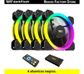 Darkflash DR11 Rgb Fan Ventoinha PC Controladora 120mm Computer Case Fan Kit 6pin Water Cooler CPU Cooling Fans Argb Ventilador