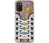 Tumundosmartphone Funda Silicona Antigolpes para Samsung Galaxy A02s diseño Zapatillas 05 Dibujos