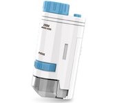 60-200x Pocket Microscope Electric Mini Microscope with LED Light Portable Child Microscopes for Kids Microbiological Learning