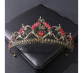 Baroque Crystal Crown Tiara Vintage Rhinestone Princess Prom Diadem Wedding Bride Hair Accessories Jewelry Party Women Headband