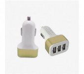 Mediawavestore Cargador USB para Coche 3 en 1 para Móvil y Dispositivos Electrónicos