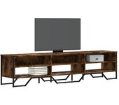 Mueble TV combinadoMueble de TV madera de ingeniería roble ahumado 180x34x41 cm