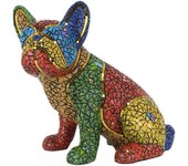 Signes Grimalt ORIGEN Home Decor Perro Bulldog Animales Figura de Perro Azul - 28x29x18cm 33761