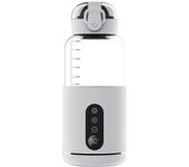 Calentador de biberones portátil para Bebe, Carga USB, temperature adjustable y pantalla, calentador de Agua Eléctrico inalámbrico para Bebe al Aire Libre