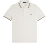 Polo Fred Perry Twin Tipped Hombre Beige