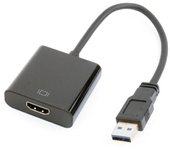 CABLE ADAPTADOR GEMBIRD USB 3.0 MACHO A HDMI HEMBRA NEGRO