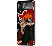 Black PC Hard Case For Samsung Galaxy Z Flip 4 3 5G Funda ZFlip4 Luxury Shockproof Back Phone Coque Narutos Anime Logo