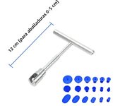 Car Dent Puller T Dent Repair Tool Auto Repair Sheet Metal Kit Slide Hammer Reverse Hammer Glue +18pcs Glue Puller