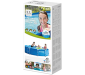 Piscina redonda Metal Frame con depuradora de cartucho capacidad 4485 litros 305X76 Cm  (Intex 56999)
