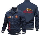 Fine printed Indian baseball jacket, motorcycle jacket, bomber pilot fashion, spring and autumn specials