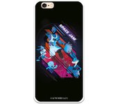 Funda original compatible con iPhone 6 o 6S con un diseño de Space Jam Fondo Negro
