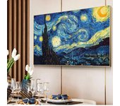 Van Goghs Starry Night Landscape  Classic Oil Painting Art Canvas Print Poster for Living Room Wall Decor