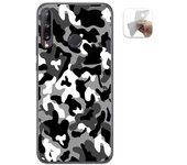 Tumundosmartphone Funda Gel Tpu para Huawei P40 Lite E diseño Snow Camuflaje Dibujos