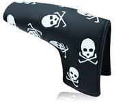 Golf Putter Head Covers Blade Club Headcover PU Leather Protector Cover Black White Fits All Putters for Men Women
