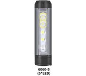 Nueva linterna frontal pequeña con tres luces LED y carga USB con imán, linterna multifunción con clip y tapa.