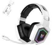 ONIKUMA GT806 Tri-Mode Gaming Headset with Detachable Microphone for PS4, PC, Mobile Devices, 2.4GHz Wireless 5.3 Dual Gaming He
