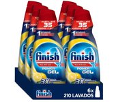 Finish All in 1 Max Power GEL LIMÓN Higiene Lavavajillas, Rápida Disolución, Limpieza y Brillo Ideal, Desengrasante, Poder de Limpieza, Profesional