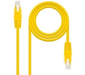 Nanocable Cable de red Ethernet RJ45 Cat.6A UTP AWG24, amarillo, latiguillo de 1mts