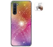 Tumundosmartphone Funda Gel Tpu para Oppo Find X2 Lite diseño Abstracto Dibujos