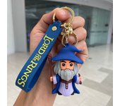 Movie Lord of The Finger Rings Keychain Anime Doll Figure Keyring Pendent Jewelry Car Key Accessories Toy for Kids Birthday Gift