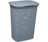 Cesto para la Ropa Sucia 5five 61,5 x 46 x 35 cm Gris 57 L Polipropileno