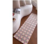 Korean-style Tufted Checkerboard Carpet Household Bathroom Water Absorbent Non-slip Mat Girl's Fresh Bedroom Bedside Carpet