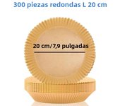 Large 23cm Air Fryer Disposable Paper Liner Non-stick Airfryer Parchment Special Baking Paper for 3-10QT Cooking/Steaming Basket