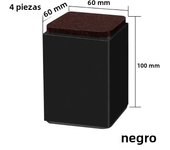 4Pcs Metal Furniture Feet Leg Bed Risers Heightening Pads Square Round Table Chair Desk Sofa Riser Floor Protector Elevator