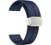Magnetic D Buckle Band for Huawei GT4 3 GT2 pro 20mm 22mm Silicone strap for Samsung Galaxy Watch 6 5 4 for Garmin Vivoactive 4s