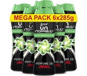 Pack De Lenor UNstoppables Perlas Suavizante de Perfume para la Ropa, 93 x 6 Lavados (6 x 285 g), Potenciador de Frescor para el Lavado, Fragancia Ariel, o Fragancia Dream