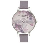 Olivia Burton Reloj Mujer Analogico Cuarzo con Correa de Piel sintética OB16EM05