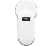 Lector portátil de microchip para animales H01-t (134,2 kHz) con pantalla en formato FDX-B para la gestión de granjas avícolas, color blanco.