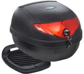 Vidaxl BAÚL PARA MOTOS UN CASCO 36 L - Negro