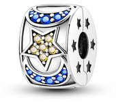 New In Silver Colored Zircon Series Clasp Charms Silicone Spacer Beads Safety Chain Fit Original Pandora Bracelet Jewelry Women