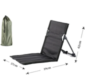 2024 New Beach Chair Outdoor Easy Recliner Camping Lightweight Folding Leisure Chair Lazy Lawn Cushion Beach Park Portable Chair