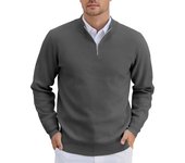 Autumn Mens Zipper Pullover Slim Fit Lightweight Knit Pullover Jacket Coats Casual Knitted Sweatshirts Winter Werm Streetwear