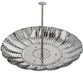 SANCO STORE - ORYX Cesta Vaporera Acero Inoxidable, Plegable Ø 13,5 / 23 cm. Cocina Al Vapor.