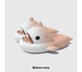 Gradient Color Shark Slippers Summer Kids Cute Sandals Women Men EVA Non-slip Thick Slides Girls Boys Beach Shoes Home Flip Flop