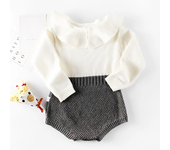 New Newborn Knitting Jumpsuit Baby Girl Boy Spring Autumn Clothes Cute Long Sleeve Sweater Romper Cotton Casual New born Outfits