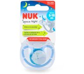 Nuk Chupete Space Night 6-18 Silicona 1 Ud