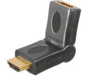 Adaptador HDMI macho - hembra con rotación 180º