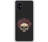 Funda compatible con Samsung Galaxy A51 5G - tatoo calavera mexicana dotwork