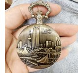 Fashionable Multiple Spherical Styles Vintage Relief Steampunk Carved And Hollowed Out Roman 15 Types Pocket Watch On Chain