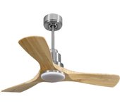 Ventilador de techo Reversible Termostato Dimable Wifi Motor DC Techos Inclinados Mando a Distancia Luz tres tonos Hypersilence Memoria