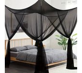 Large Four Door Mosquito Net, Breathable Polyester Mesh Cover, Suitable for Outdoor Camping, Insect Proof in Summer