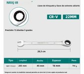 Combination Wrench Ratcheting Wrench Open end Spanner from 6 mm-24 mm Chrome Vanadium Steel, Long Pattern, Mirror Chrome Finish