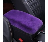 Plush Car Armrest Box Cushion Furry Warm Car Armrest Pad Car Armrest Box Cover Universal Car Decoration Interior Accessories