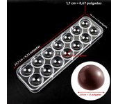 Chocolate Mold Polycarbonate Sphere Diamond Chocolate Bonbons Candy Bar Bakery Confectionery Baking Pastry Tools