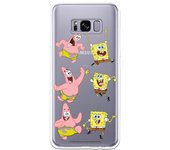 Funda original compatible con Samsung Galaxy S8 - Bob Esponja y Patricio 3 poses